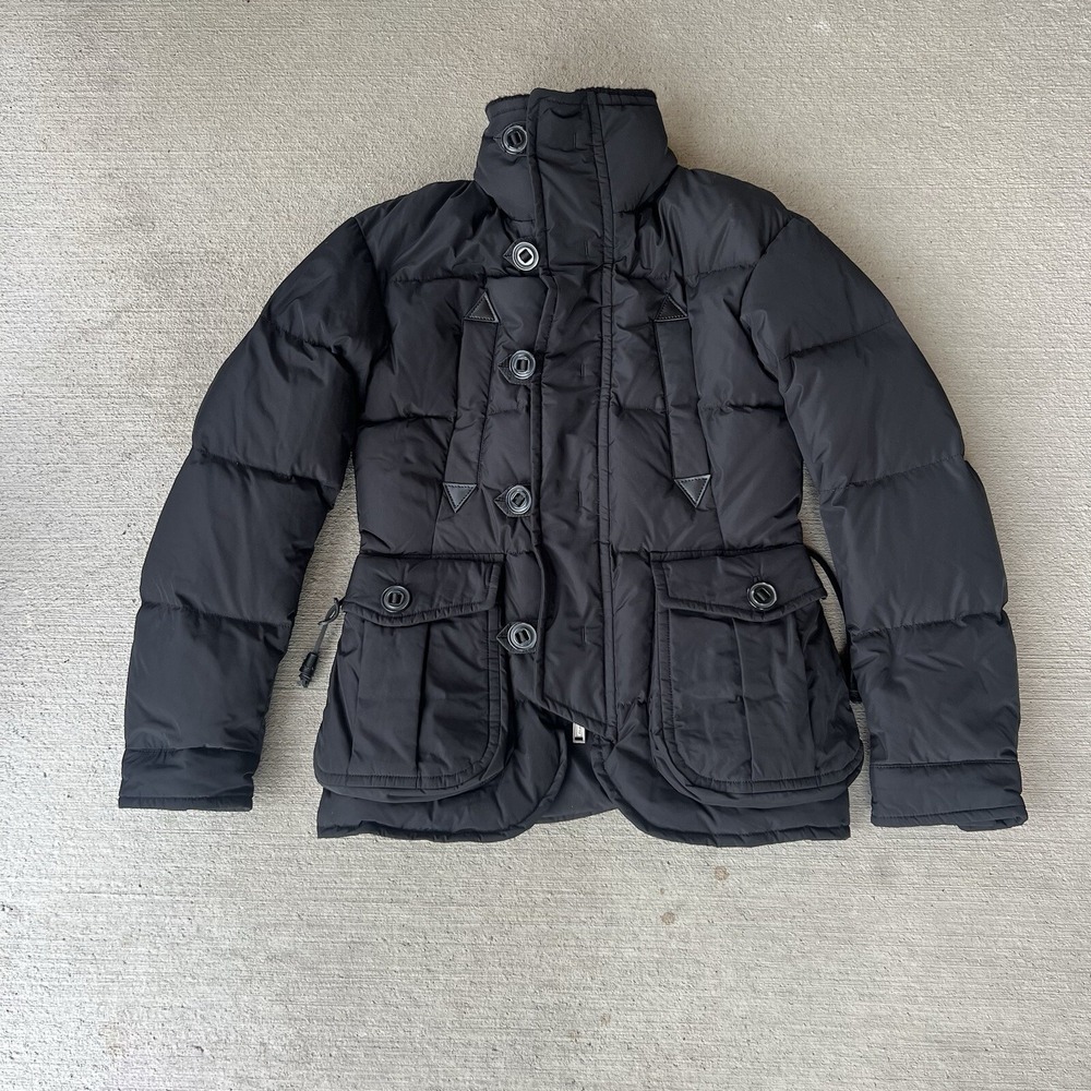 Dsquared2 Men's Black Puffer Jacket Down Insulated Full Zip Size 38 / Small